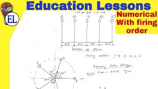 Numerical With Firing Order Multicylinder inline engine  Balancing of Reciprocating Mass [upl. by Sahc]