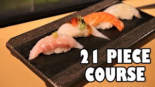 21 Piece OMAKASE SUSHI Experience  Newport Beach Restaurants 2021 [upl. by Peggi835]