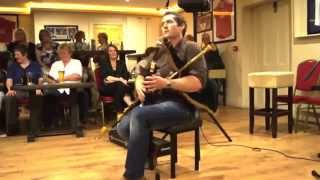 David Power  Uilleann Pipes  Dillons Bar  Dungarvan Ireland [upl. by Lyj]