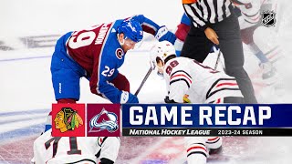 Blackhawks  Avalanche 1019  NHL Highlights 2023 [upl. by Nivlam641]