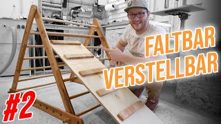 Pikler Dreieck selber bauen mit Rutsche  Holzspielzeug  Kletterdreieck  Teil 2 [upl. by Tamah]