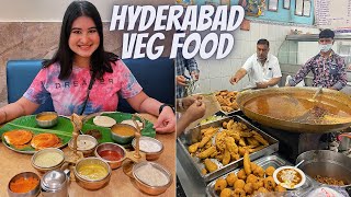 Hyderabad Food Part 2  Best Veg Food  Chutneys Gokul Chat Cafe Bahar amp More [upl. by Ailadgim]