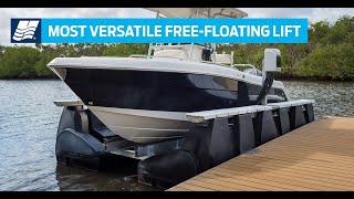 Free Floating Boat Lift HarborHoist Boat Lift From HydroHoist [upl. by Laynad]