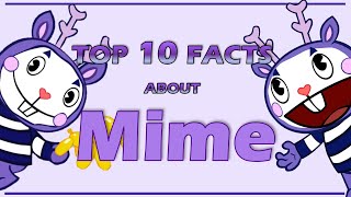 Top 10 Facts About MIME From Happy Tree Friends Character review [upl. by Assilam158]