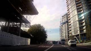 Driving in London  Vauxhall to Nine Elms [upl. by Chandless508]