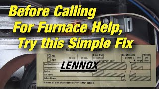 Lennox Furnace Fix amp Prevention  Ignitor Replacement [upl. by Annod]