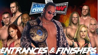 WWE Smackdown vs Raw 2006 Entrances amp Finishers The Rock [upl. by Thain]