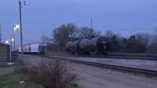 CP B83 switching and kicking cars in the Muscatine yard 4102020 [upl. by Kozloski49]