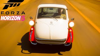 Forza Horizon 5  BMW ISETTA 300 EXPORT 1957  MAX TOP SPEED  Review [upl. by Ativet]