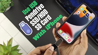 How to Use USB Flash Drives on iPhone iOS 15 [upl. by Hendrika]