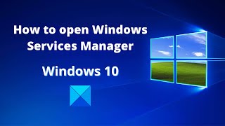 How to open Windows Services Manager in Windows 10 [upl. by Sackville]