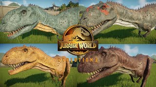 All Majungasaurus skins  Jurassic world evolution 2 [upl. by Neih]