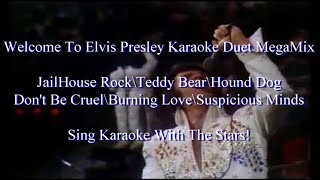 Elvis Presley MegaMix Karaoke Duet [upl. by Enreval293]