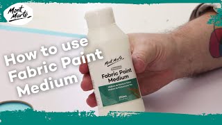 How to use Fabric Paint Medium [upl. by Yclek]