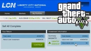 GTA 5  How to Make Money Using The Stock Market Guide GTA V [upl. by Onailil]