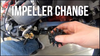 Inboard Boat Engine Impeller Change  Volvo Penta 57 [upl. by Sigsmond]