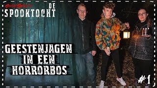 ➤ DE SPOOKTOCHT 1 GEESTEN JAGEN in een HORROR BOS [upl. by Atinahc]