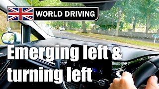 How To Emerge Left at Junctions amp Turn Left  Junctions Driving Lesson [upl. by Fahey433]