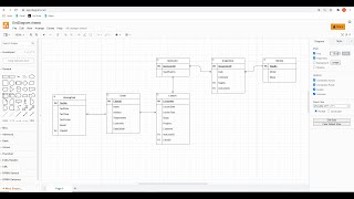 Creating ERD Diagrams using Drawio [upl. by Nnayrrehs175]