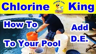 How To Add DE Powder Into Your DE Filter  Chlorine King Pool Service [upl. by Yadroc426]