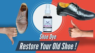 Leather Shoe Dye Color  Old Shoe Restoration [upl. by Adnohs]