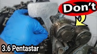 How to Replace a CAMSHAFT CAM Phaser rocker arms 36 Pentastar Timing Chain TOOLS P219A P219B [upl. by Nwahs168]