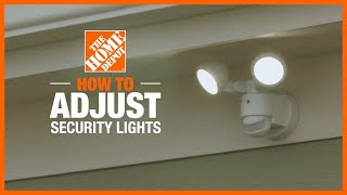 How to Adjust Security Lights  Lighting and Ceiling Fans  The Home Depot [upl. by Harutek]