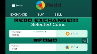 Exchange Reddcoin RDD [upl. by Nilrak]