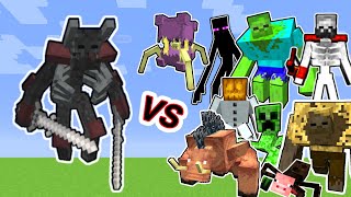 Mutant Wither Skeleton Vs Mutant Beasts and More Mutants in Minecraft [upl. by Anuahs605]