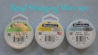 How To Make Jewelry Bead Stringing Wire For Jewelry Explained [upl. by Meakem489]