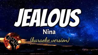 JEALOUS  NINA karaoke version [upl. by Ecirtal32]