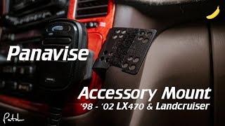 Panavise Accessory Mount LX470 amp Landcruiser 100 Series all years [upl. by Cathrine]