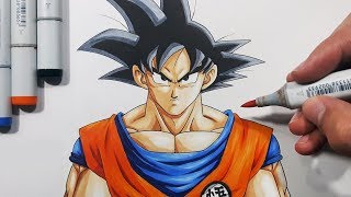 How To Draw Goku  Step By Step Tutorial [upl. by Kevin]