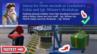 Dance for 3 seconds at Crackshots Cabin and Sgt Winters Workshop  Where is Sgt Winters Workshop [upl. by Heurlin]