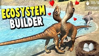 INSANE DINOSAUR AI  Breed amp Grow Your Own Dinosaur Ecosystem  Dinosauria Gameplay [upl. by Danika]