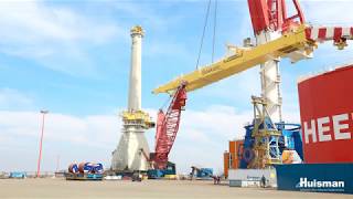 Installation Commissioning and Testing 3000mt Huisman Offshore Mast Crane [upl. by Ilrebmyk]