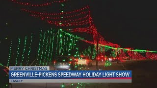 Greenville Pickens speedway glowing with holiday spirit [upl. by Elinore]