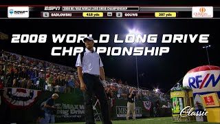 2008 World Long Drive Championship  Jamie Sadlowskis First Title [upl. by Bacon]