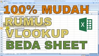 Rumus VLOOKUP Beda Sheet [upl. by Emmott]