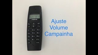 Como selecionar volume campainha telefone Intelbras [upl. by Bathulda284]