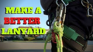 HOW TO MAKE AN IMPROVED CLIMBING LANYARD 2 in 1 Lanyard [upl. by Anad]