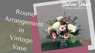 How to make a Posy Style flower arrangement  FLORISTRYFLOWER ARRANGING [upl. by Uticas]