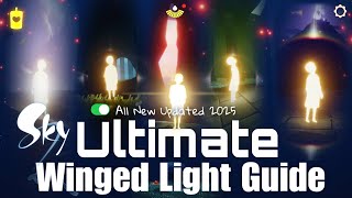 Sky Cotl All WINGED LIGHTS LOCATIONS  Updated Version 2025  Beginners Guide  Noob Mode [upl. by Sension]