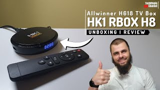 HK1 RBOX H8 Unboxing I Review I Android TV Play Store I Allwinner H618 I 4K YouTube I Gaming test [upl. by Aerol]