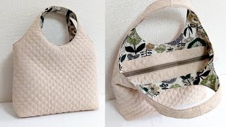 安定の使いやすさ！毎日持ちたいバッグの作り方 DIY Every Day Bag Tutorial [upl. by Lawford]