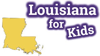 Louisiana for Kids  US States Learning Video [upl. by Nehttam549]