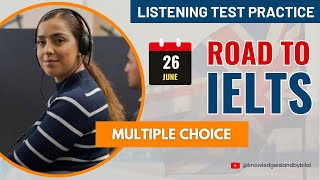 Computer Based IELTS Listening Practice  ROAD TO IELTS  IELTS Multiple Choice [upl. by Schultz549]