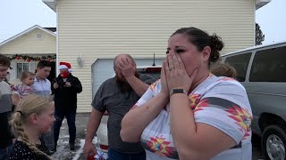 Parents of 12 break down sobbing when they discover what Secret Santa has brought them [upl. by Donegan]