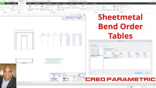 Creo Parametric  Sheetmetal Bend Order Tables [upl. by Beller150]