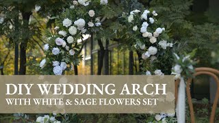 Lings Tutorial how to DIY floral wedding arch [upl. by Decamp186]